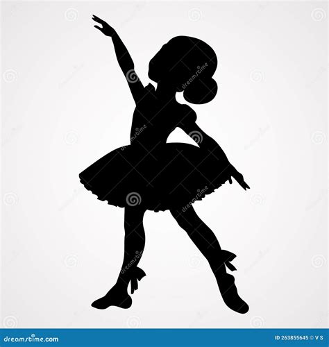 Silhouette di una ballerina che indossa una tutina elegante e moderna