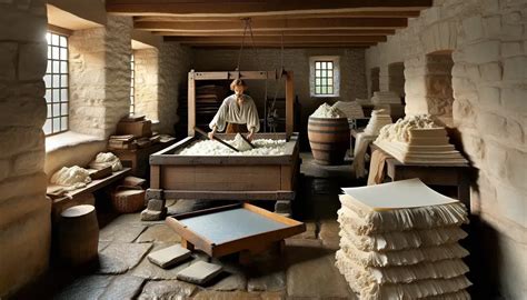 Manufatto in carta di lino antica