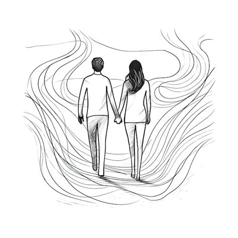 Illustrazione stilizzata di una coppia che affronta la perdita di un bambino