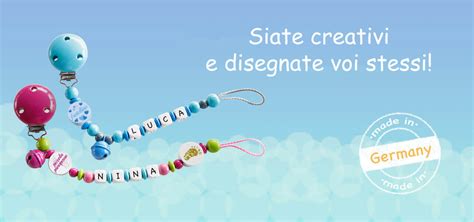 Interfaccia di un configuratore online per catenelle portaciuccio