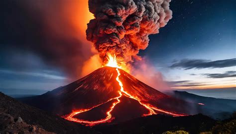Vulcano in eruzione