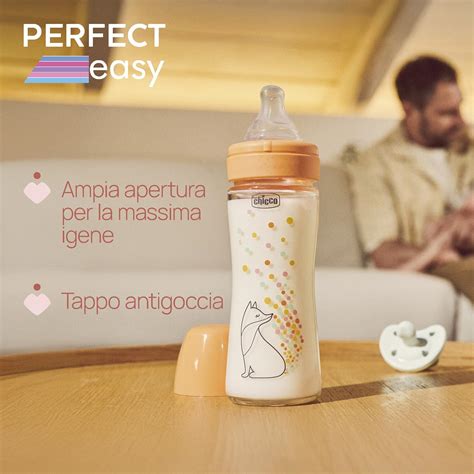 Biberon in silicone e vetro