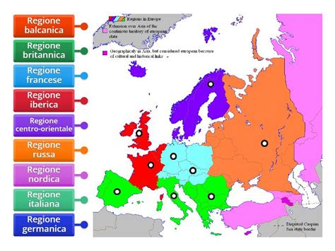 Mappa delle regioni europee con ninne nanne tradizionali