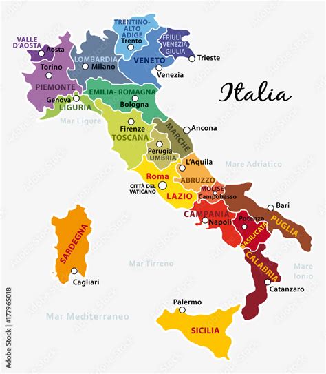 Mappa dell'Italia con evidenziate le regioni in cui il vaccino dTpa è offerto gratuitamente agli adulti
