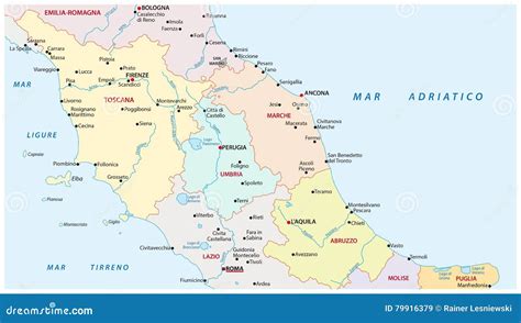 Mappa delle pannolinoteche e associazioni menzionate in Italia centrale