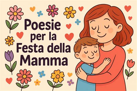 Illustrazione Festa della Mamma con bambini e fiori
