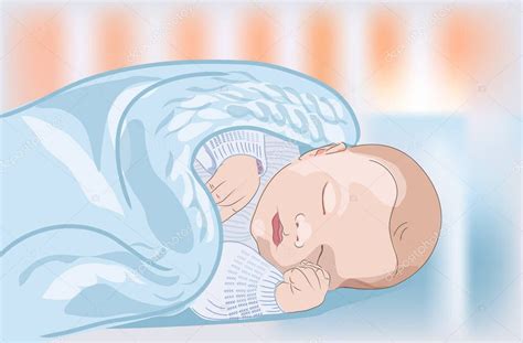 Bambino serenamente addormentato in una culla sospesa