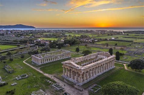 veduta panoramica del comprensorio di Capaccio Paestum e dell'area di bonifica
