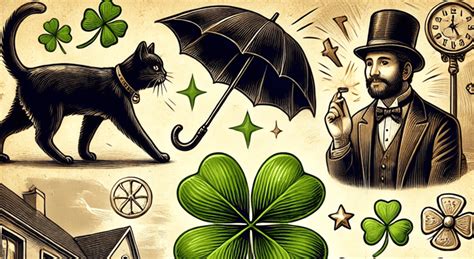 Illustrazione di superstizioni comuni