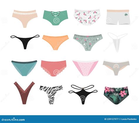 illustrazione di biancheria intima in cotone e di abiti larghi