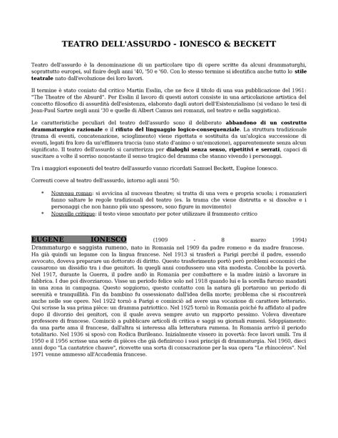 Manifesto del Teatro dell'Assurdo