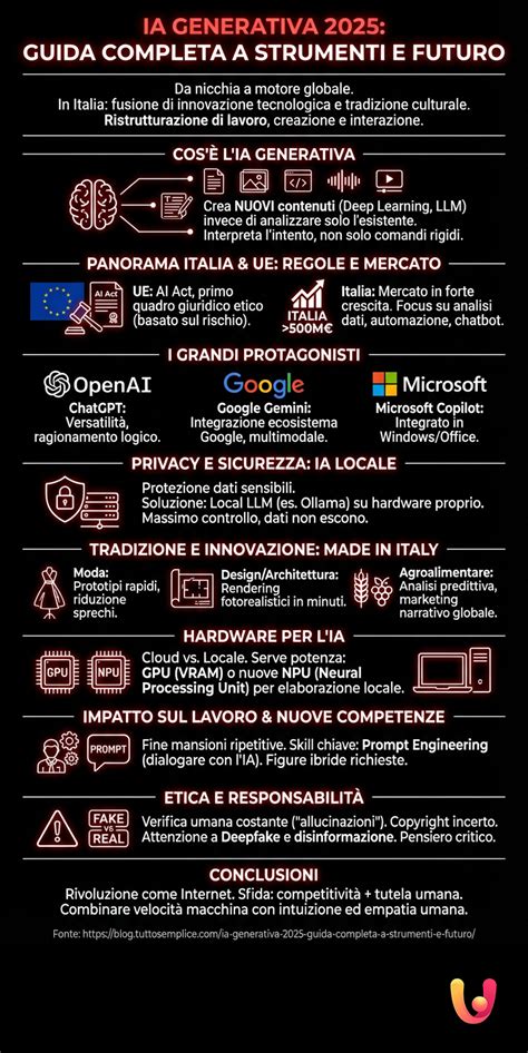 infografica IA generativa
