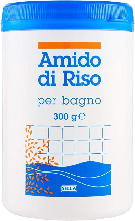 Bagnetto neonato con amido di riso