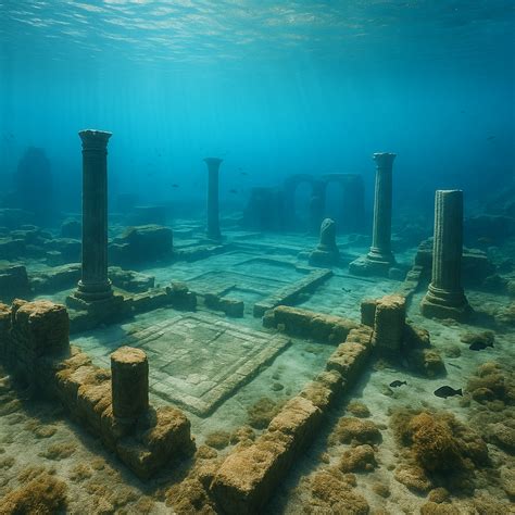 Un tempio antico sommerso, scenario di una delle prime ricerche di Lara