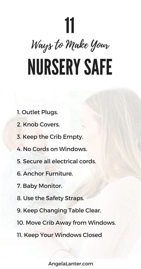 Nursery safety tips