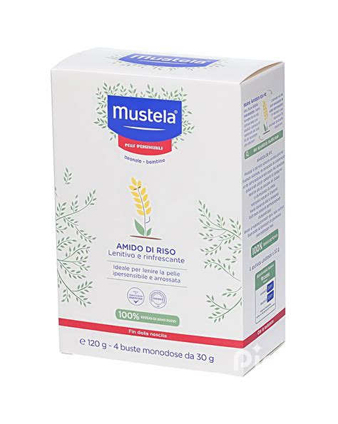 bustine monodose di amido di riso Mustela