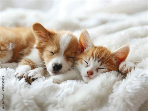 Animali e i loro cuccioli che dormono