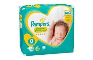 Pannolini Pampers Premium Protection in diverse taglie e la loro struttura