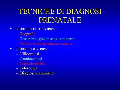 infografica sulle fasi del percorso di diagnosi prenatale