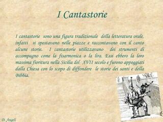 Cantastorie tradizionale italiano