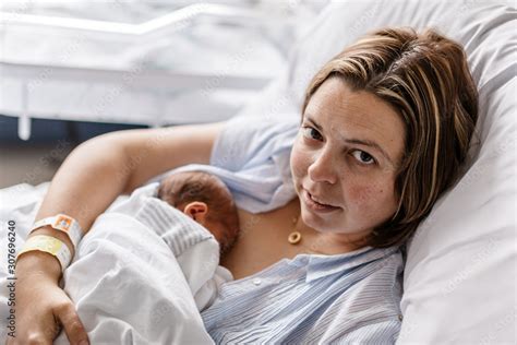 Capretto neonato con la madre