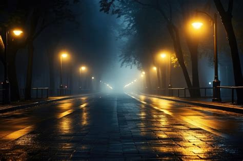 Scena notturna di una strada parigina con edifici e luci soffuse