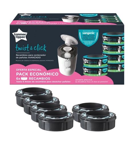 Sistema di smaltimento pannolini Twist & Click in un ambiente domestico moderno