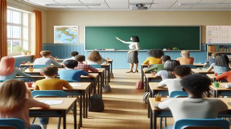 Rappresentazione di una lezione in una scuola ateniese