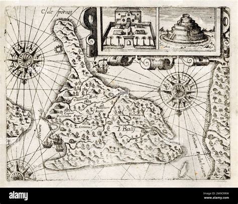 Mappa dell'Isola di Catalina e simbolo della tempesta