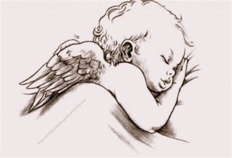 Disegno rappresentante la piccola Hope come un angelo che dona