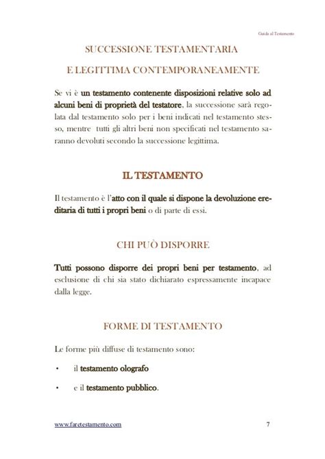 Facsimile del testamento biologico