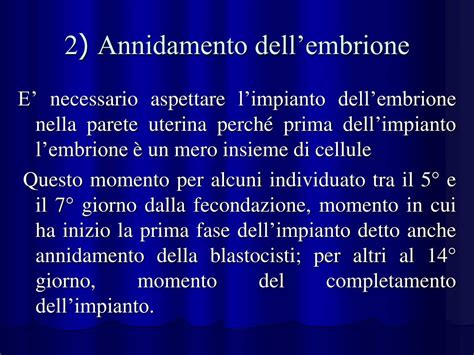 Diagramma della fecondazione e annidamento dell'embrione