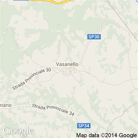 Mappa commerciale di Vasanello