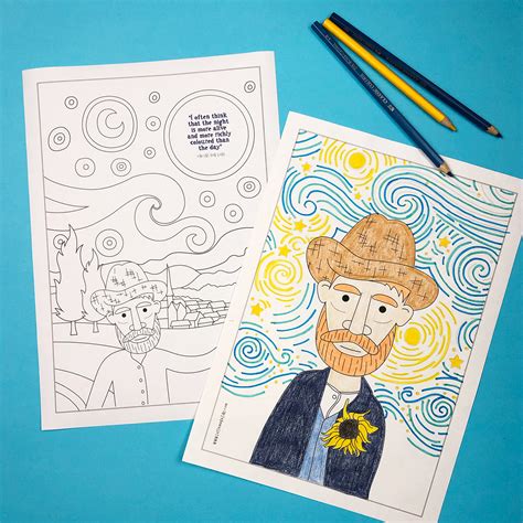 Bambini che disegnano ispirati a Van Gogh