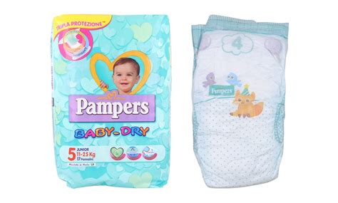 illustrazione grafica della struttura a fori larghi di un pannolino Pampers