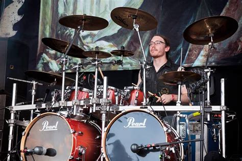 Ken Bedene playing drums
