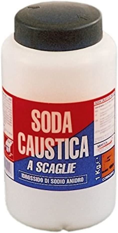 Diagramma di sicurezza per la manipolazione della soda caustica