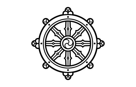 Simbologia giainista: la mano con la ruota del Dharma