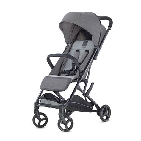 Passeggino Inglesina Sketch Silver ripiegato e in posizione eretta