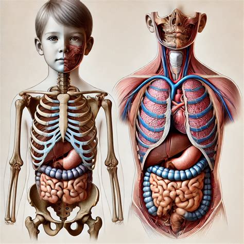 Schema anatomia bambino vs adulto in caso di impatto