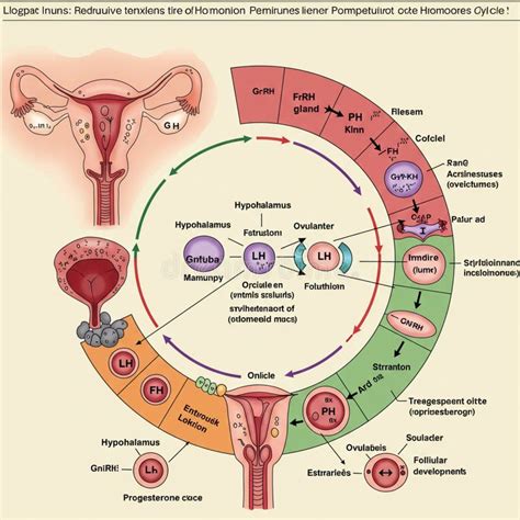 Overview of the female reproductive system and hormonal cycle