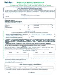 Documenti per rimborso sanitario