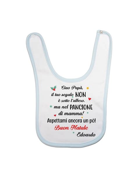 Bavaglino personalizzato con frase d'affetto
