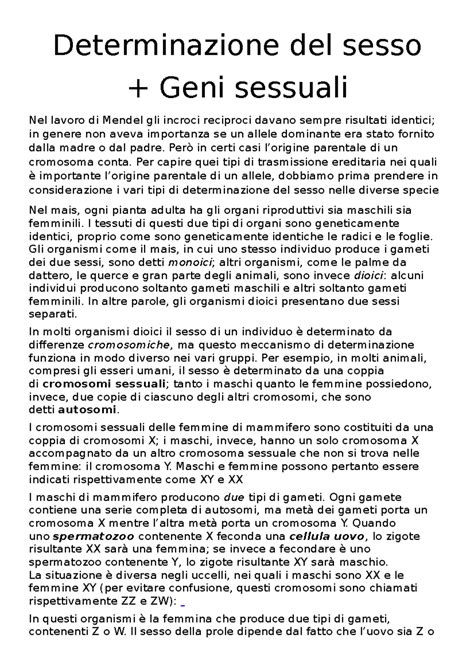 Mito vs Scienza sulla Determinazione del Sesso