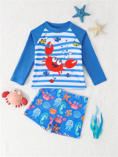 Set da bagno per neonato con ricami a tema acquatico: paperelle e bolle