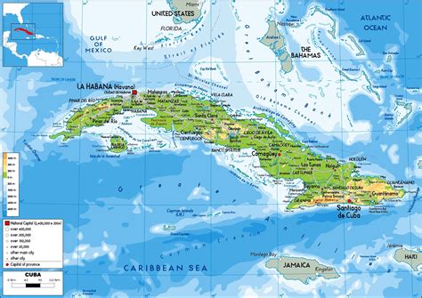 Mappa di Cuba e delle rotte missilistiche