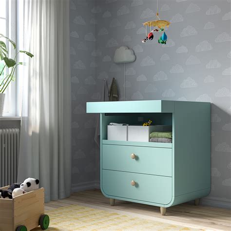 IKEA MYLLRA fasciatoio trasformato in cassettiera con mensola