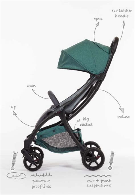 Dettaglio telaio in alluminio del passeggino M.7 di Mast