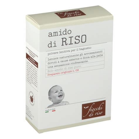 Chicchi di riso e amido di riso in polvere