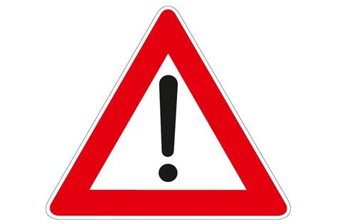 simbolo di pericolo con un cuscino per neonati